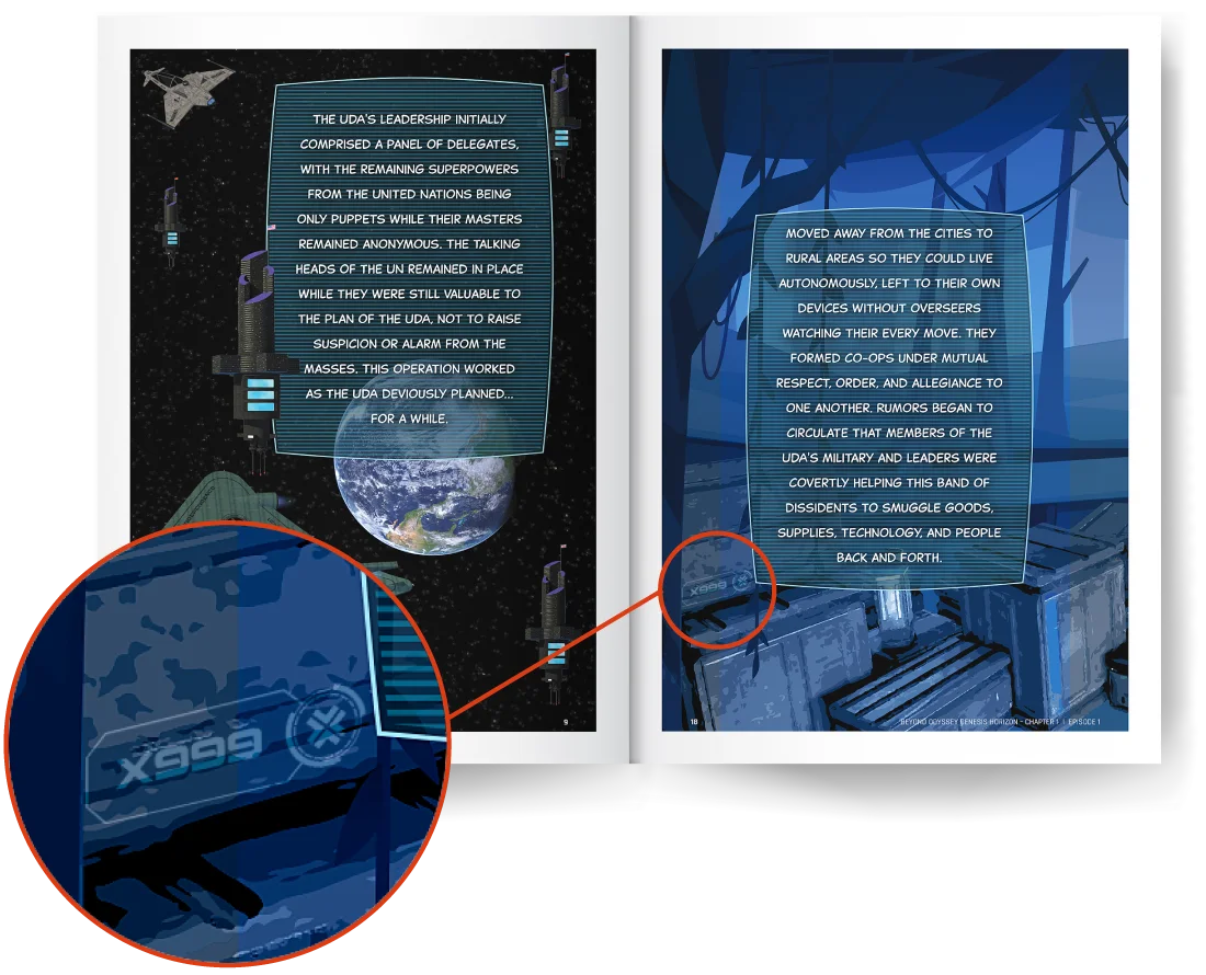 Beyond Odyssey, Genesis Horizon - Hint Code Example